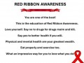 Red ribbon celebration